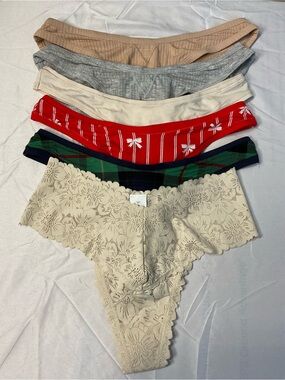 aerie Women’s Assorted Multi-Color Bikini & Thong Panty Set